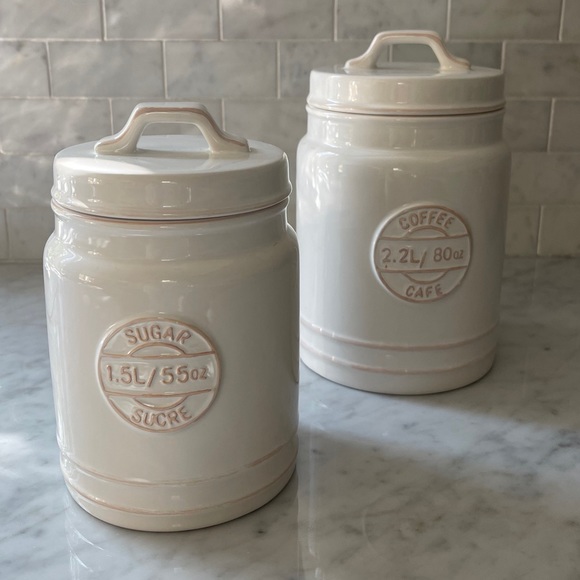 🐟🐟Blue Harbor | Ceramic Sugar + Coffee Canisters🐟🐟🐟🐟🐟🐟🐟🐟🐟🐟🐟🐟 - Picture 7 of 11